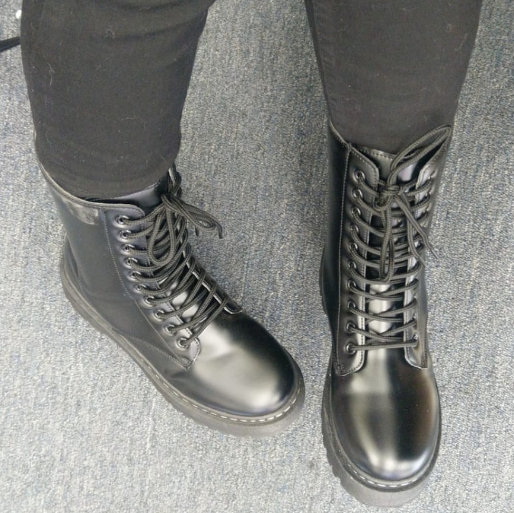 New Women's Combat High Top Ankle Boot